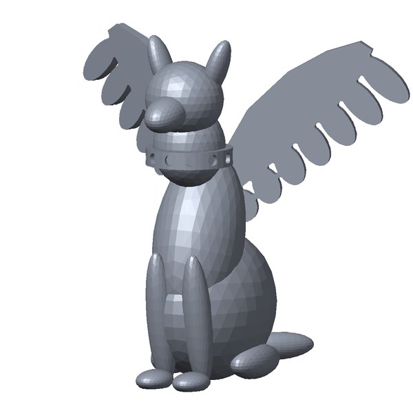 Angel with bling collar sample