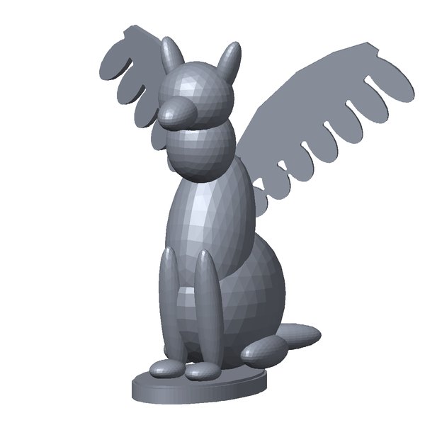 Large angel on a base sample