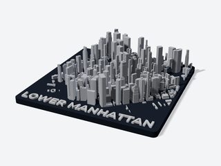 3D preview of the Lower Manhattan