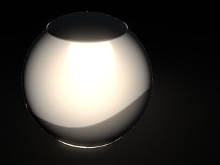3D preview of the Globe night-light, lit from behind