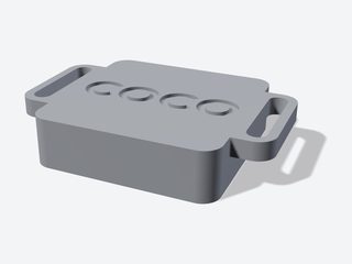 3D preview of the AirTag collar slide