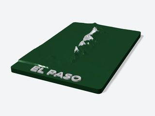3D preview of the Franklin Mountains (El Paso)