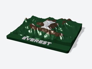 3D preview of the Mount Everest