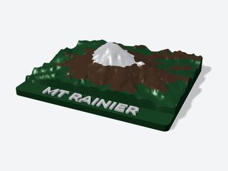 3D preview of the Mount Rainier
