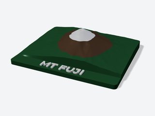 3D preview of the Mt Fuji