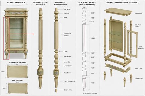 Antique Clock & Cabinet Restoration design