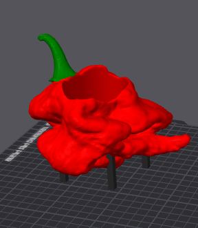 Sculpted Pepper Display Pieces design