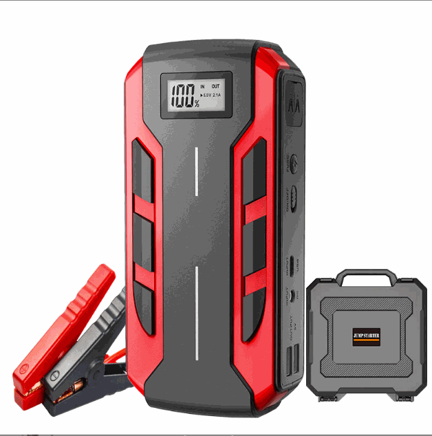Portable 12V Car Jump Starter & Power Bank with LED Light