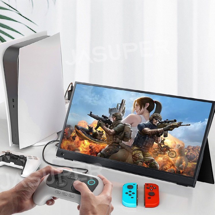 15.6" Portable Monitor - FHD 1080p, USB-C, Gaming & More