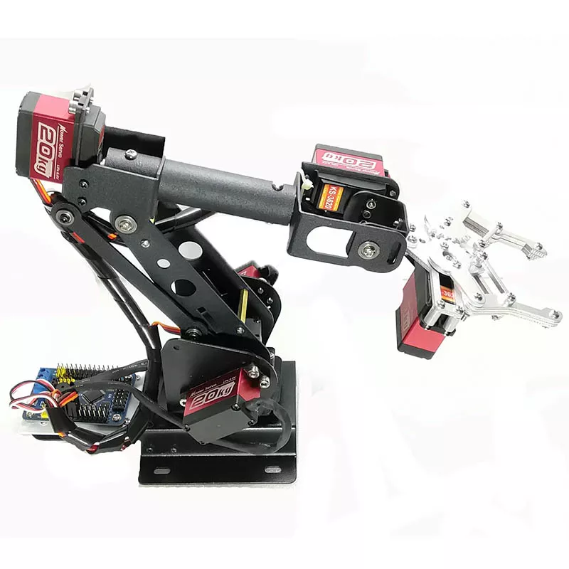6 DOF Robotic Arm Kit: Arduino/Stm32/51, Includes 6 Servos.