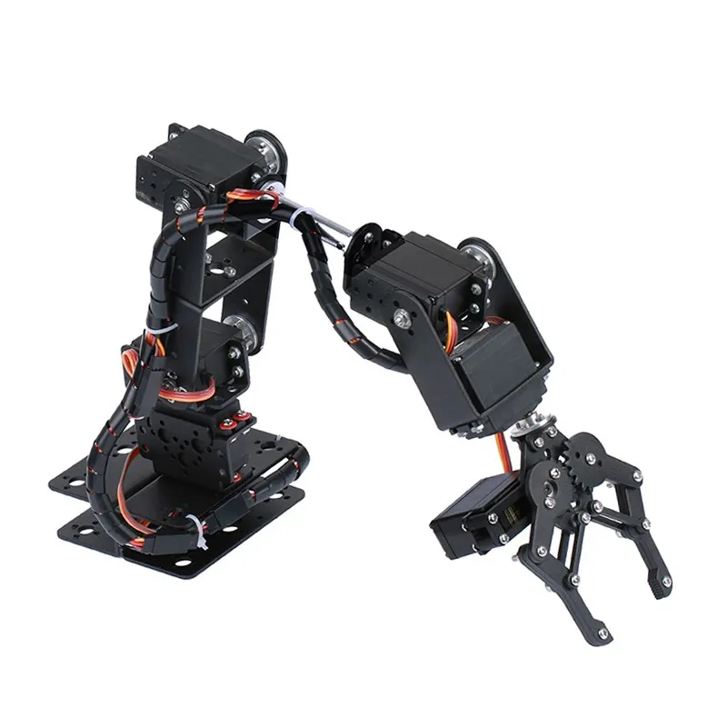 360° 6 DOF Robot Arm Kit: MG996R, Arduino, PS2 Programmable