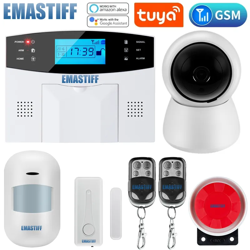 LCD Smart Home Security System with GSM, WiFi, App Control