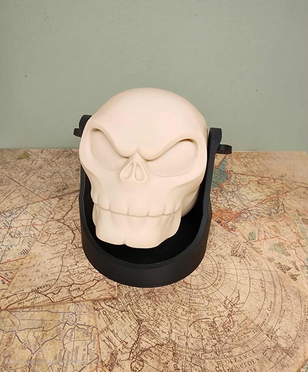 Out of Time Skull Clock