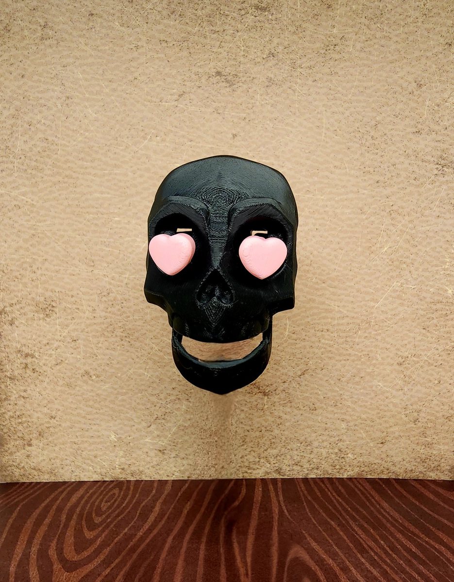 Skull with Heart Eyes