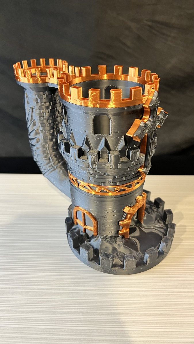 Tower of the Valiant Dice Tower/Can Holder