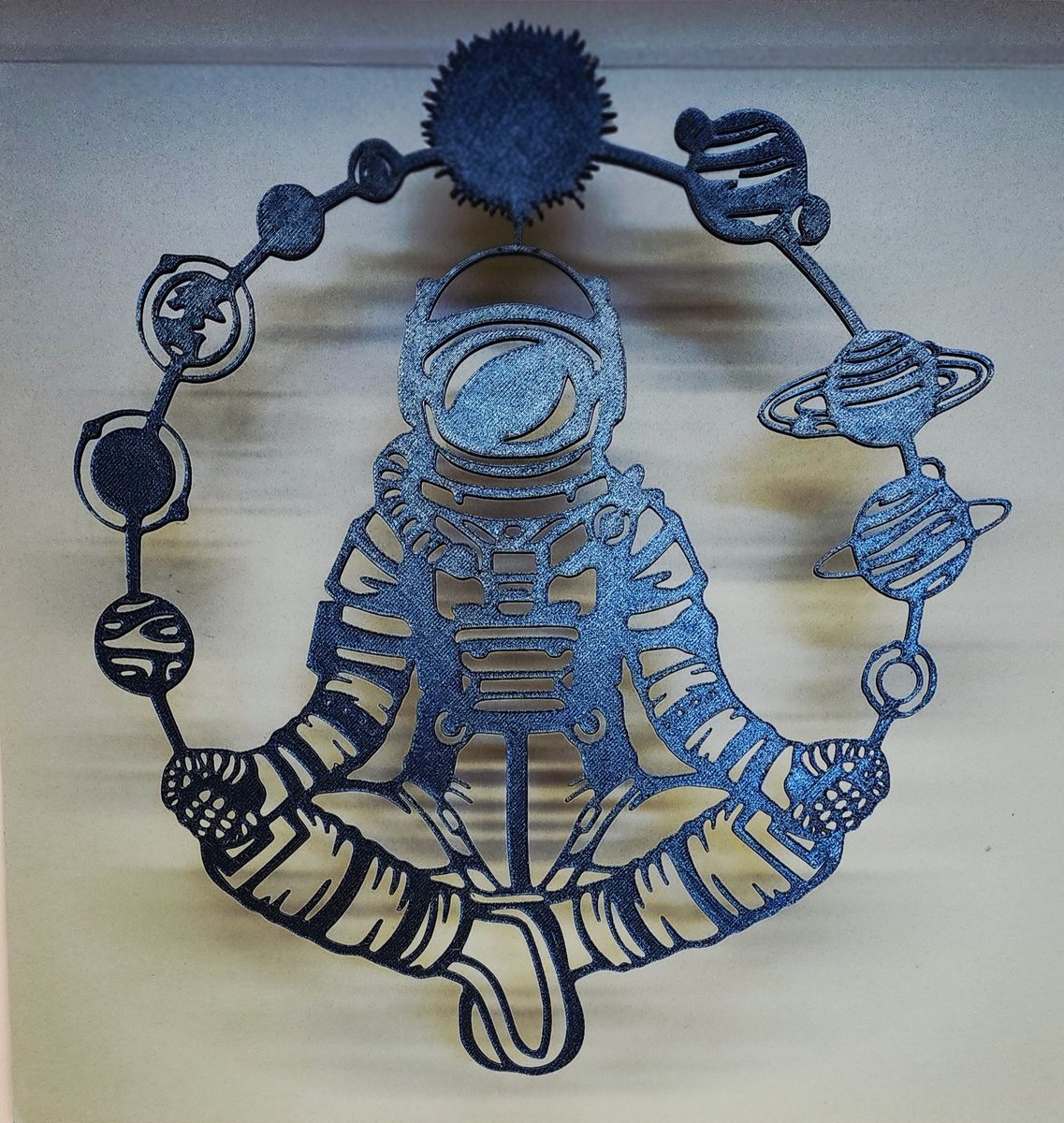 Astronaut with Orbiting Planets Wall Art