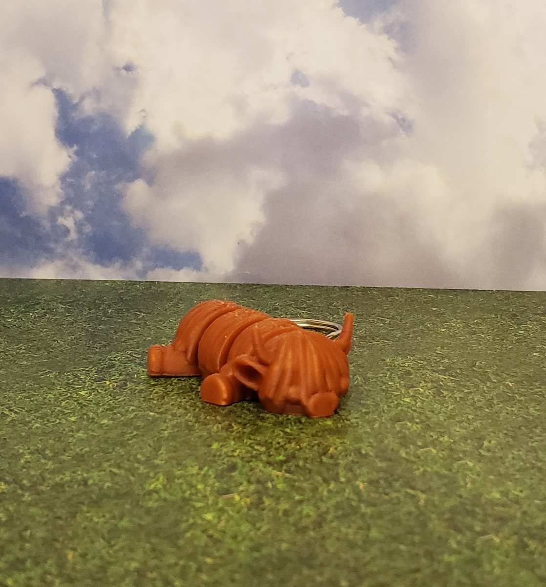 Highland Cow Keychain