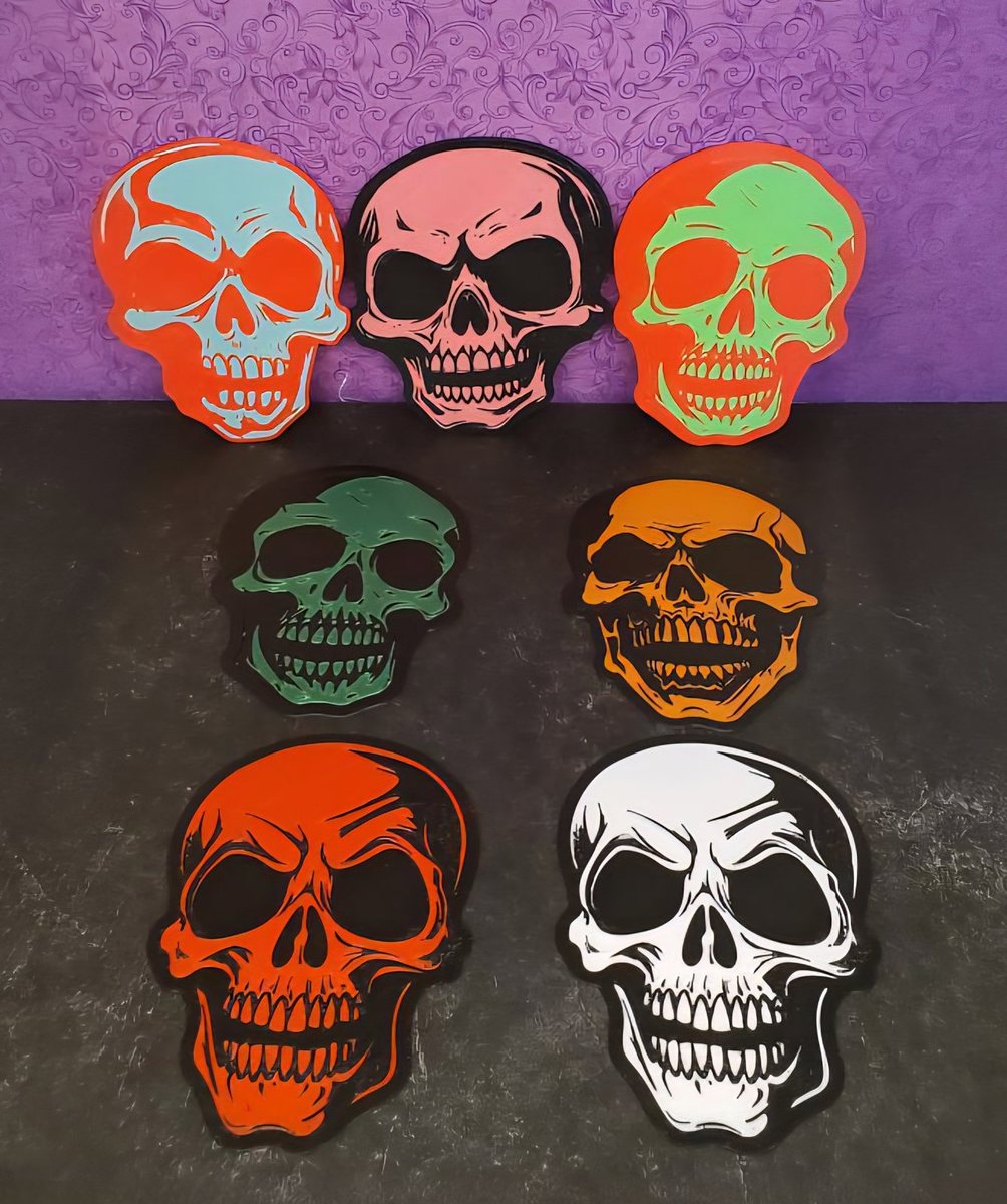 Bold Skull Coasters (4pk)
