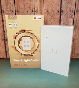 MOES 2nd Generation Smart Touch Wall Switch - No Neutral Wire Required