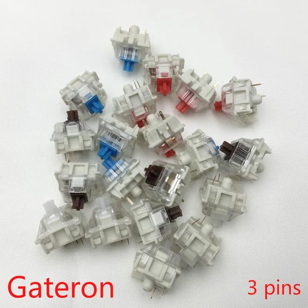 Gateron SMD Switches: RGB Black Red Brown Blue Clear Green Yellow.