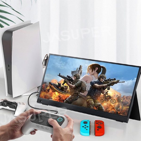 15.6" Portable Monitor - FHD 1080p, USB-C, Gaming & More