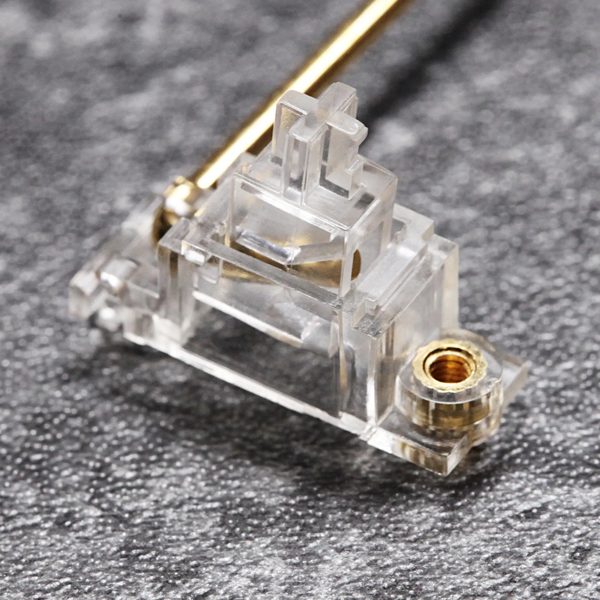 Everglide stabilizers for GH60, XD64, XD87 & more. Gold-plated, clear design.
