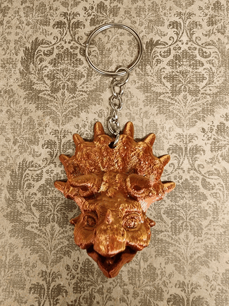 Triceratops Keychain