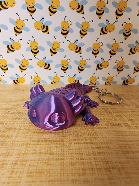 Ashley, the Axolotl Keychain