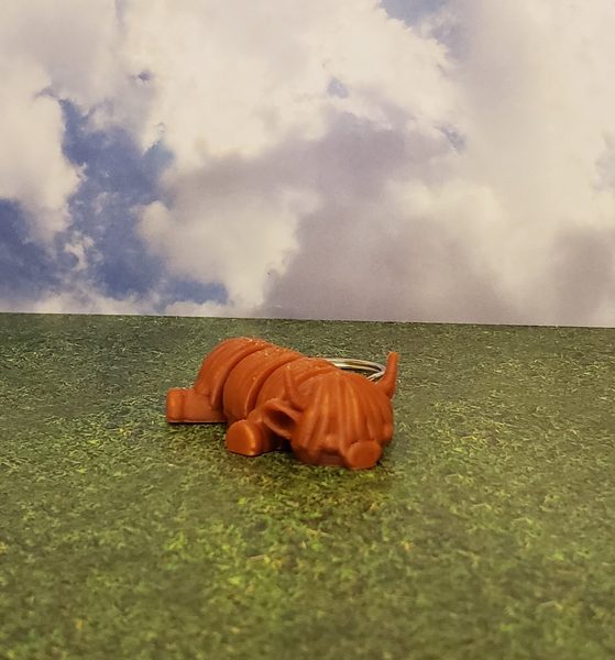 Highland Cow Keychain