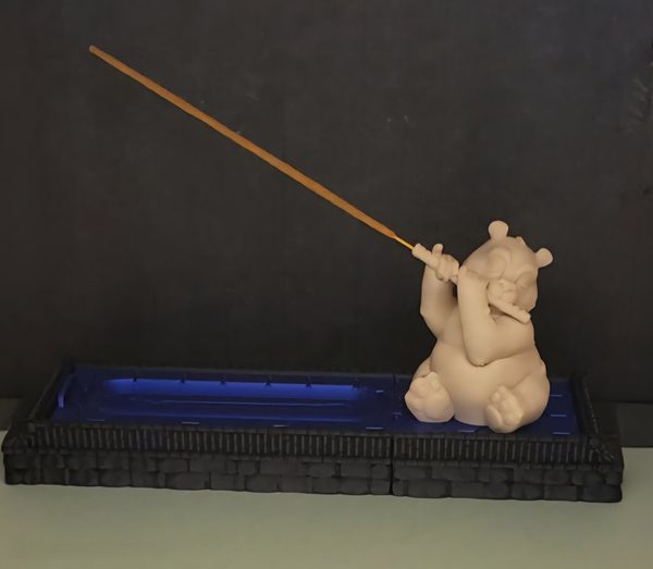 Panda Flutist Incense Burner